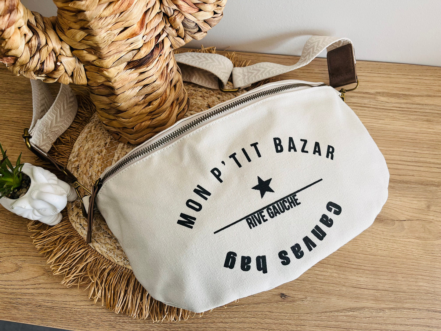 Sac banane en toile