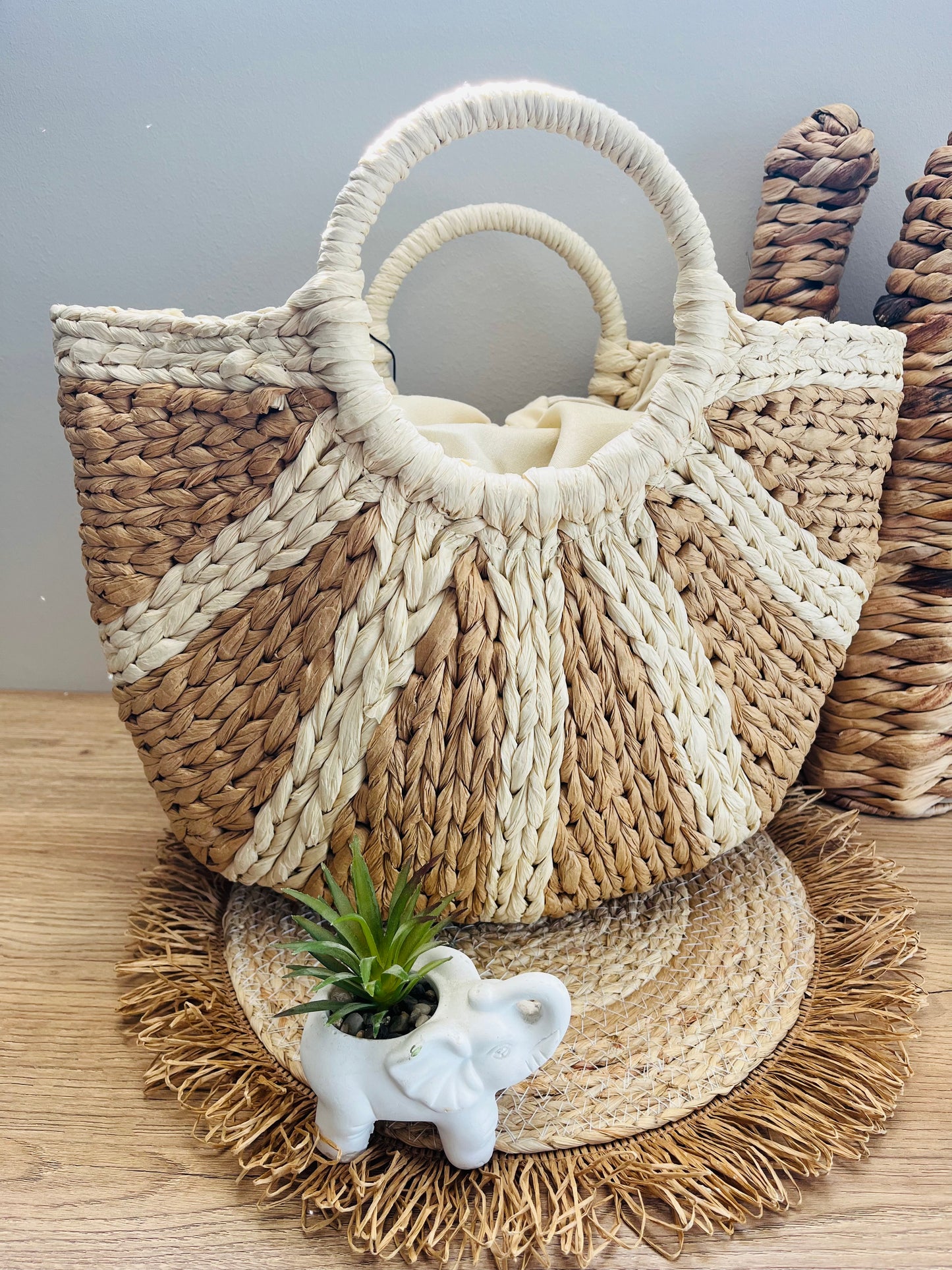 Sac cabas demi lune
