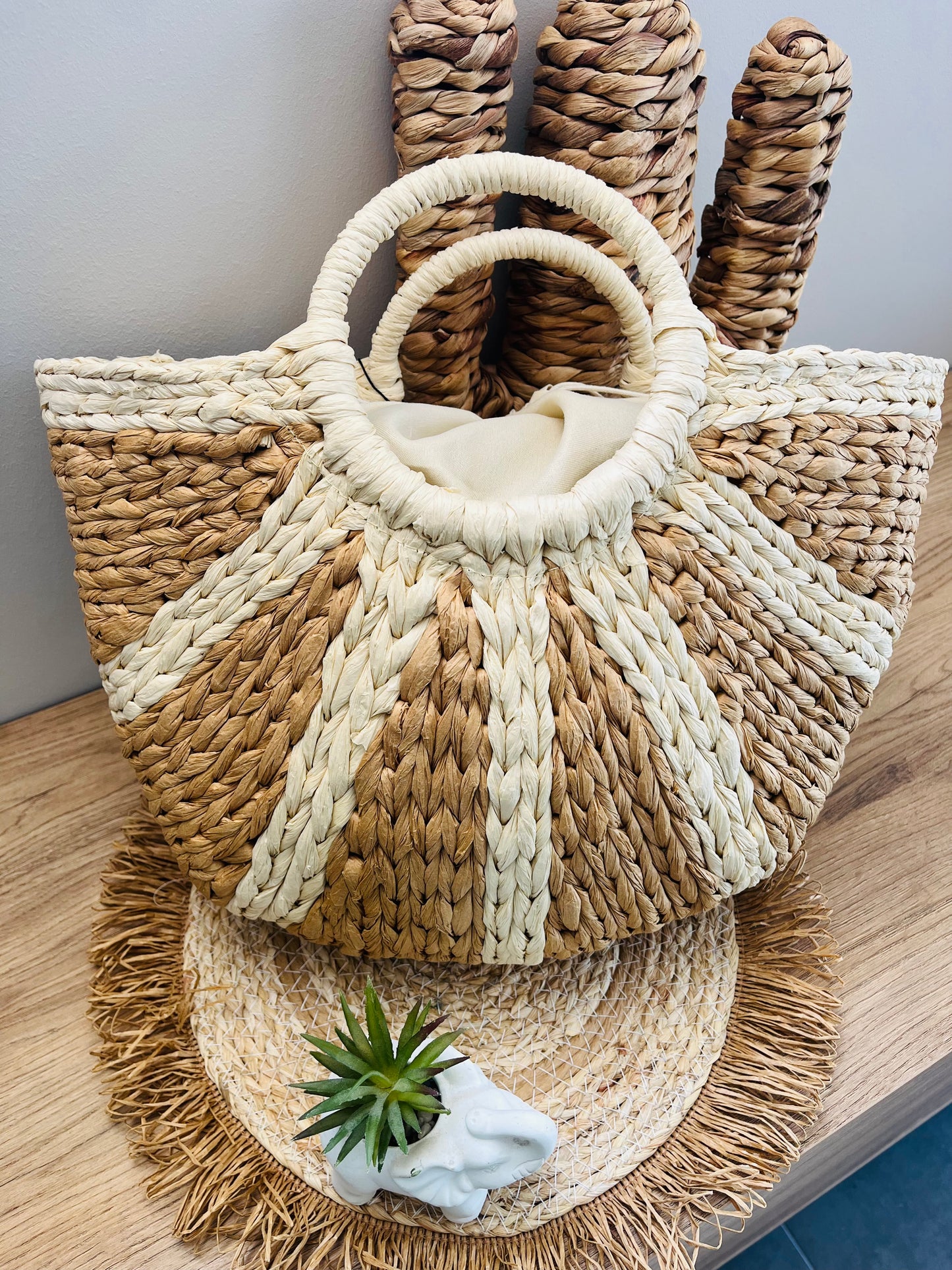 Sac cabas demi lune
