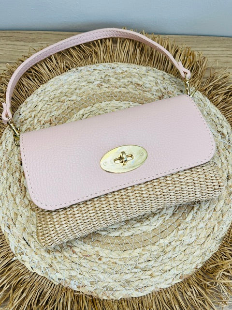 Petit sac bandoulière bi-matière