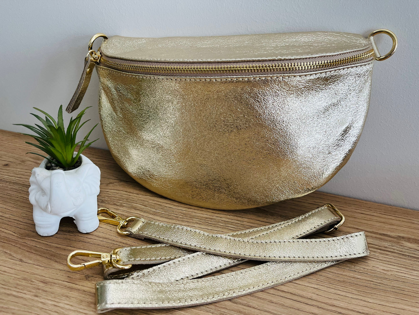 Sac banane cuir
