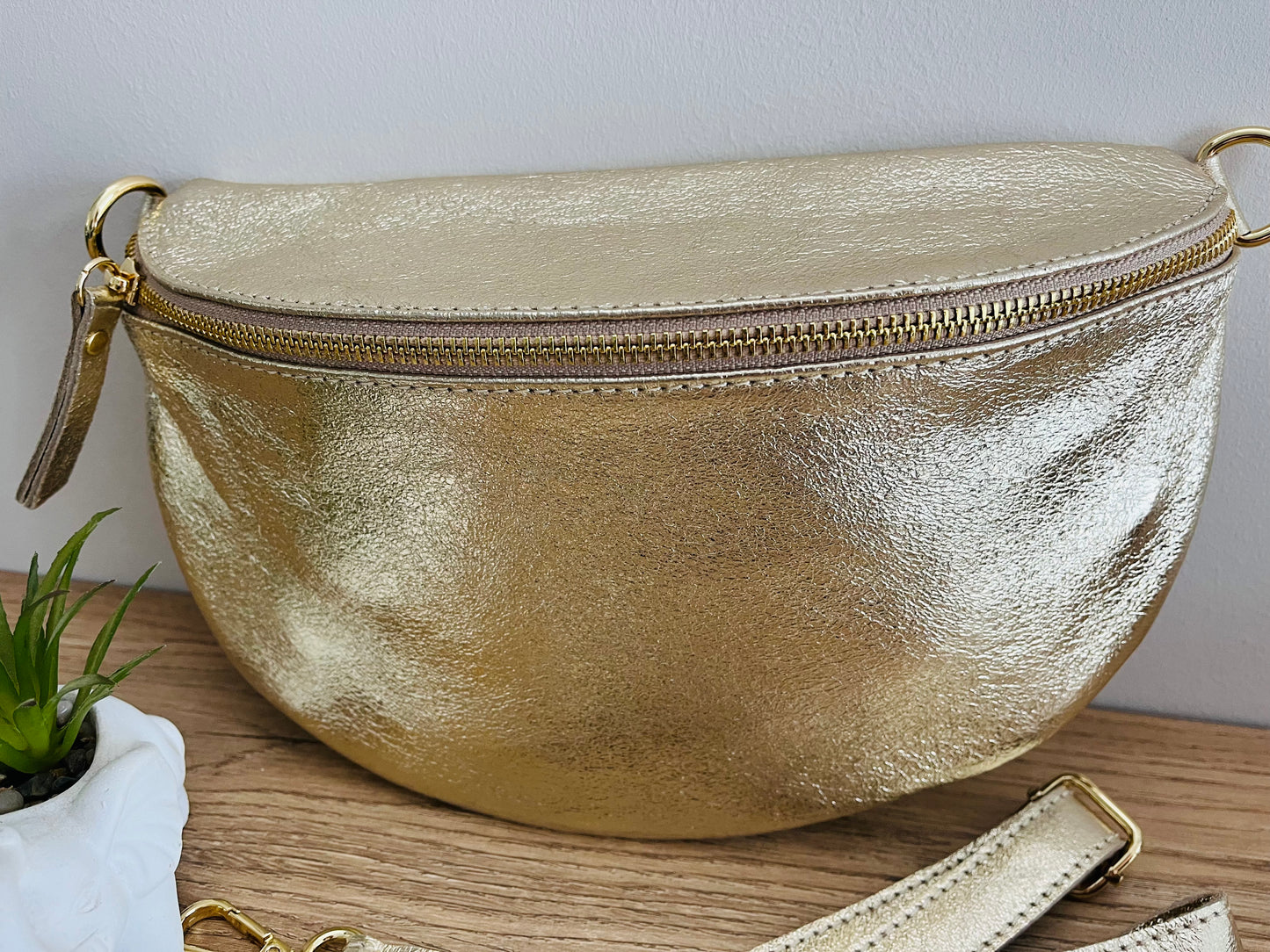 Sac banane cuir